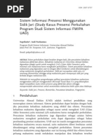 Download 13 JUSI Vol 1 No 2 Sistem Informasi Presensi Menggunakan Sidik Jari by Feri Brownies SN117820977 doc pdf