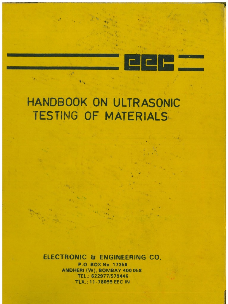 Handbook on Ultrasonic Testing of MaterialsEECPublication Edition II