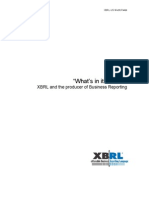 XBRL What's in it for me?
