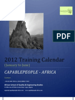 2012 Training Calendar Capablepeople Africa1