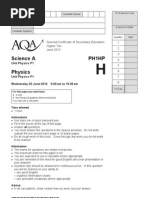 Download AQA GCSE Physics Unit 1 Higher Question June 12 by John Flores SN117844108 doc pdf