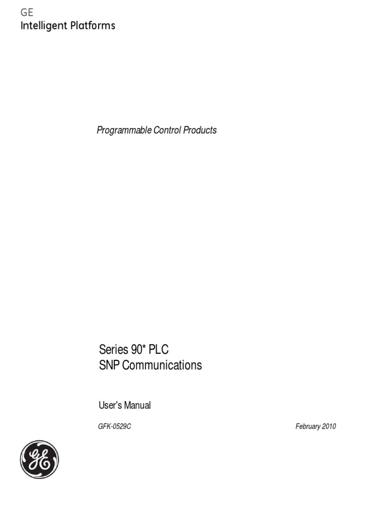 Series 90 SNP Communications Gfk0529c PDF Programmable Logic