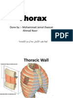 Thorax: Done By:-Mohammad Jamal Owesat Ahmad Noor