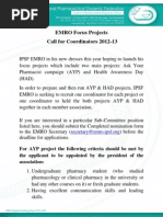 IPSF EMRO Call for Co-ordinators