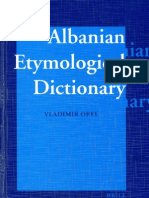 Vladimir Orel, Albanian Etymological Dictionary