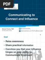 Communicating to Connect & Influence - PMI Presentation Slides