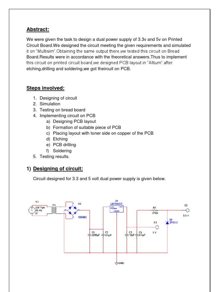 PCB Project Report | PDF | Printed Circuit Board | Electricity