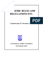 Academic Rules Regulations