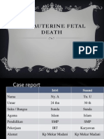 Intrauterine Fetal Death