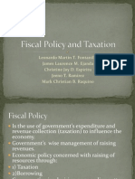 Fiscal Policy and Taxation
