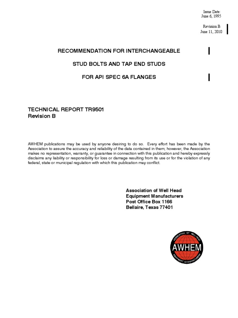 Minimum Thread Engagement for Studs | PDF