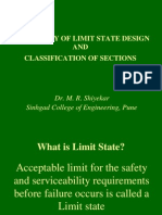 Philosophy of Limit State Design and Classification of Sections