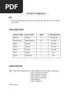 Student Marklist