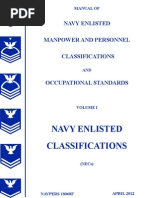 Download NAVPERS 18068F  US NAVY ENLISTED CLASSIFICATION MANUAL  APRIL 2012 by VietVetSteve SN117917086 doc pdf
