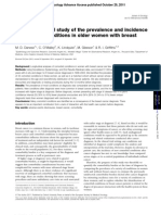 An Observational Study of the Prevalence and Incidence of Comorbid Conditions in Older Women With Breast Cancer