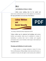 Labour Welfare and Social Society