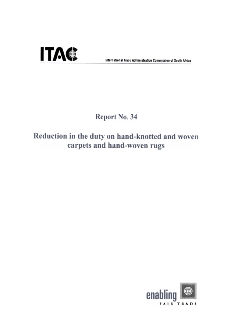 Duty Reduction for Hand-Woven Carpets | PDF | Carpet | Tariff
