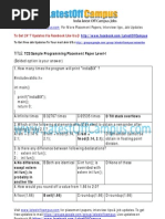 Tcs Programming Placement Paper