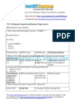 Tcs Programming Placement Paper