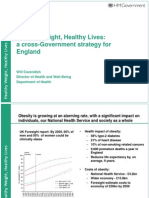 Healthy Weight, Healthy Lives: A Cross-Government Strategy For England