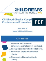 Medical Complications of Childhood Obesity