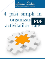 4 Pasi Simpli in Organizarea Activitatilor Tale