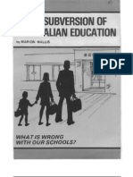 The Subversion of Australian Education by JM Wallace 1977