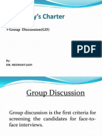 Today's Charter: Group Discussion (GD)