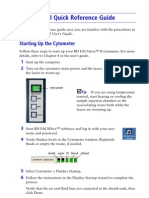 BD FACSAria II Quick Reference Guide