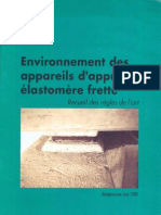 Environnement de Appareils D'appui en Élastomère Fretté