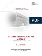 Corso Micologi 2013-2014.