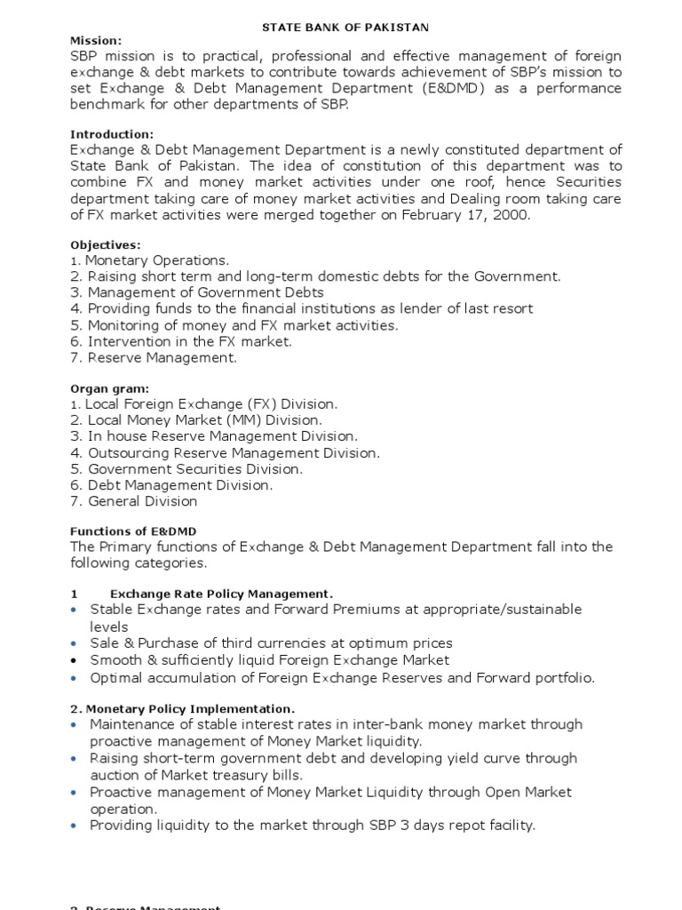 The Interbank Rate State Bank Of Pakistan - 