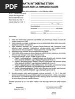 Download pakta integritas studi IT Telkom by Nikita IU SN117950646 doc pdf