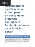 Racionalizar el ejercicio de la acción penal