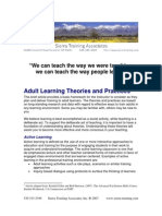 78953770 Adult Learning Theories and Practices