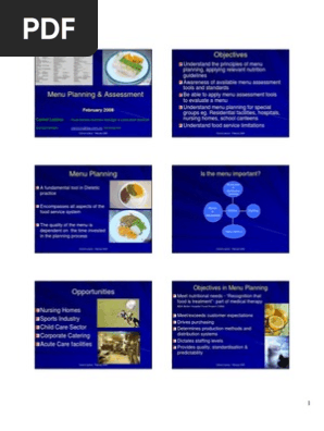 menu planning