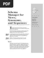 Schema Manager For Views, Synonyms, and Sequences