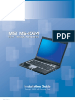 MSI M660 (1034) Kurulum Rehberi
