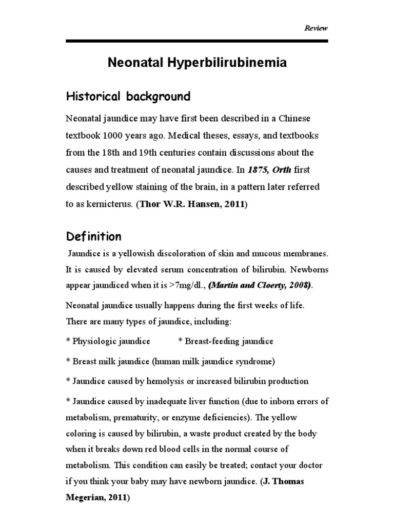 Neonatal Hyperbilirubinemia | PDF | Medical Specialties | Clinical Medicine