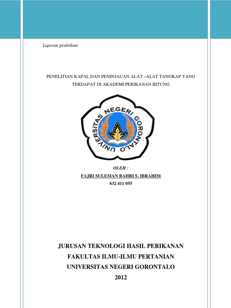 Contoh Laporan Penelitian Kapal Dan Alat Tangkap