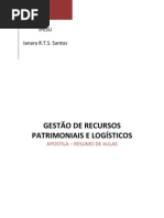Apostila de Gestão de Recursos Patrimoniais e Logisticos
