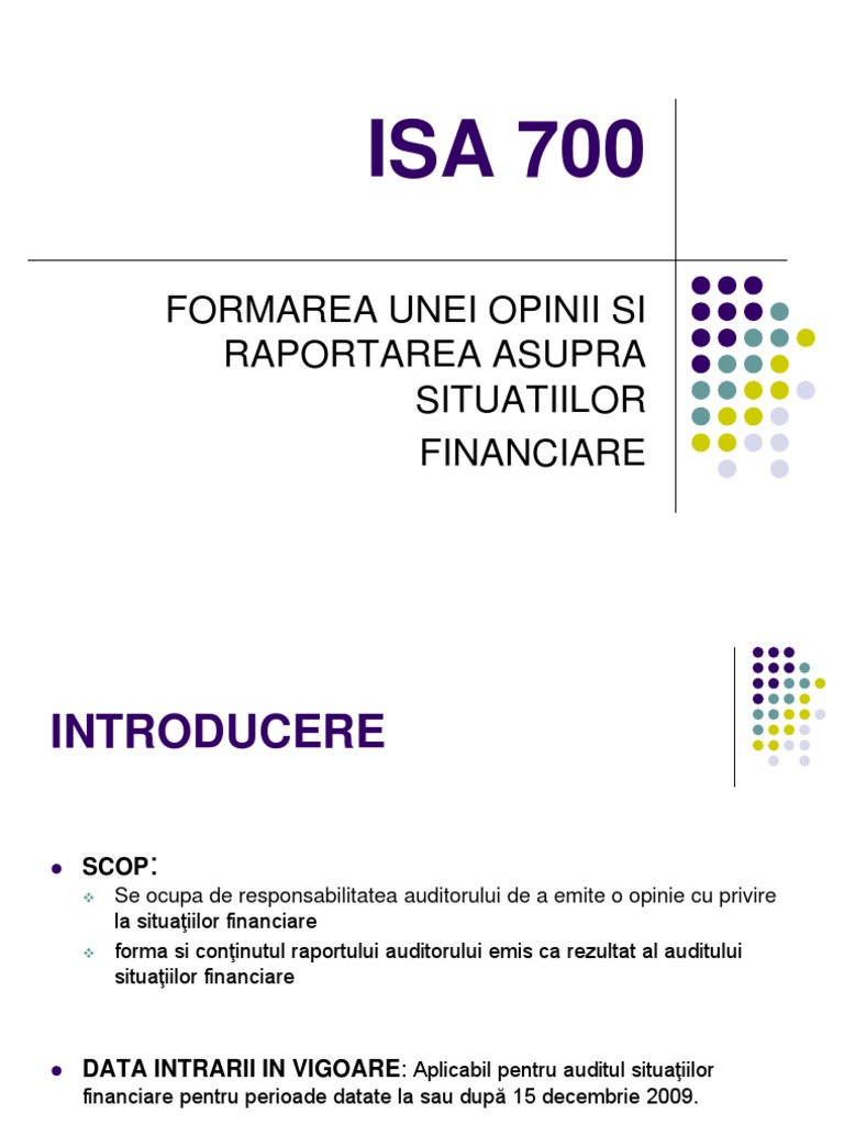 ISA 700 R Revised | PDF