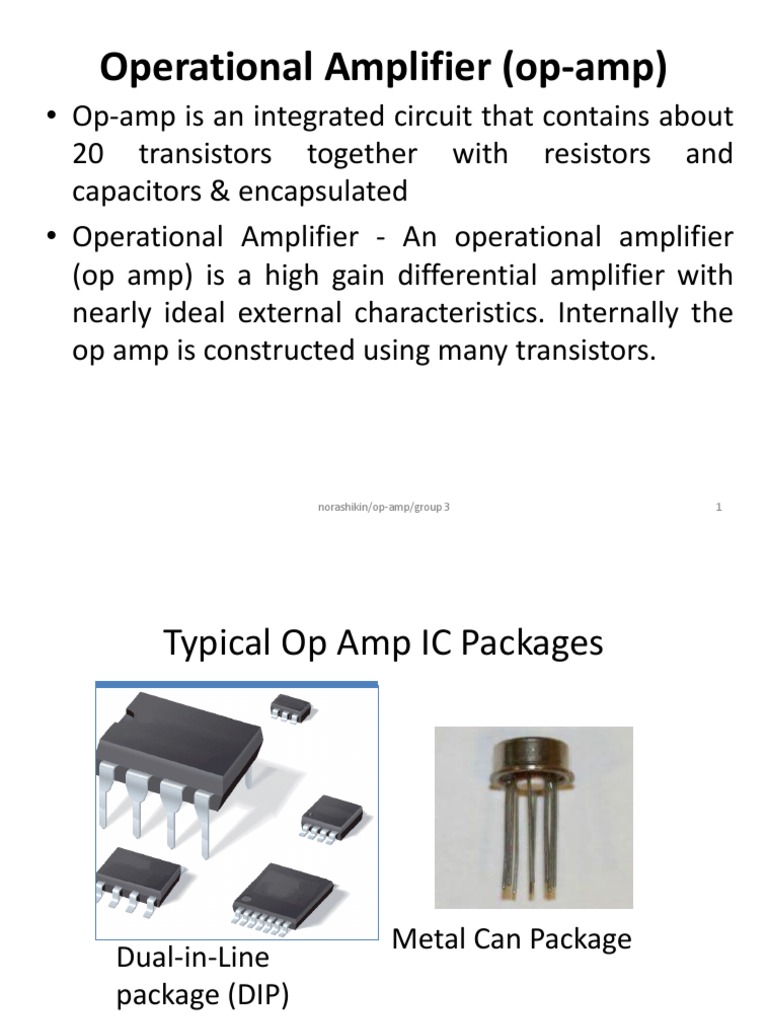 OP AMP Notes Operational Amplifier Amplifier
