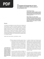 Programa de Recuperação do Centro Histórico de Salvador