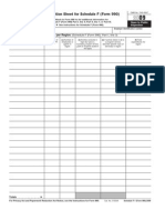 Continuation Sheet For Schedule F (Form 990)