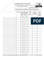 Continuation Sheet For Form 990: Open To Public Inspection