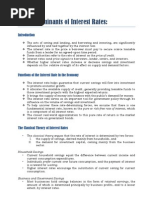 The Determinants of Interest Rates