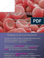 ERITROPOYESIS: FACTORES QUE REGULAN LA PRODUCCIÓN DE ERITROCITOS