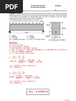 Prestressed - Solved Examples