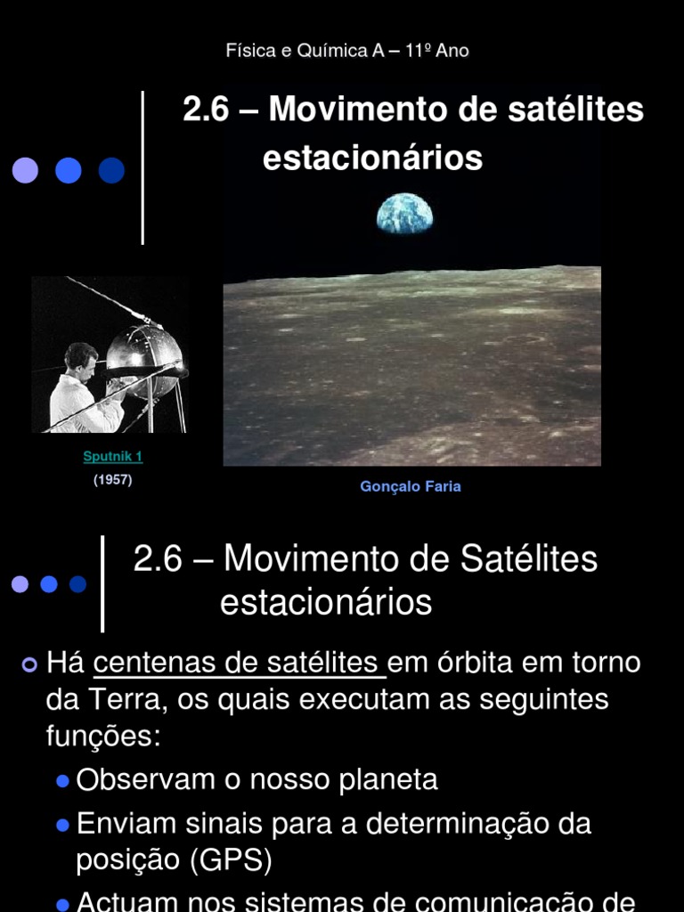 Movimento de Satélites Geoestacionários | PDF | Satélite | Terra